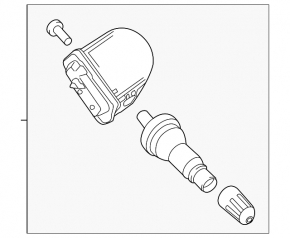 Wheel Pressure Sensor Lincoln MKZ 17-20 433mhz