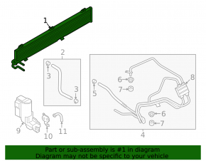 Radiator cooling oil Ford Ecosport 18-22 2.0