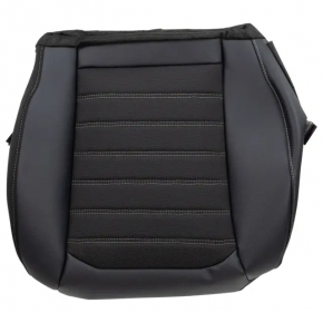 Ford Fusion mk5 17-20 driver's seat cushion upholstery, black leather, heated, scratched