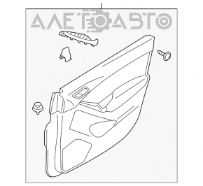 Door trim card front right Mazda CX-5 13-16 black