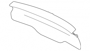 Lower tailgate trim Jaguar F-Pace X761 17- black