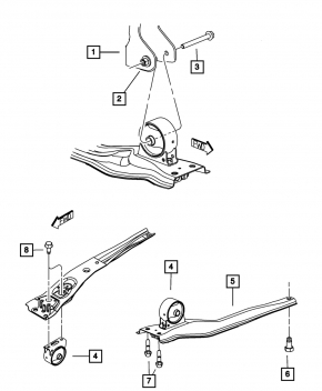 Jeep Compass 11-16 Front Subframe Paw