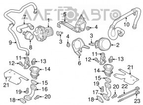 Air pump Porsche Cayenne 958 11-17 Hybrid VIKA