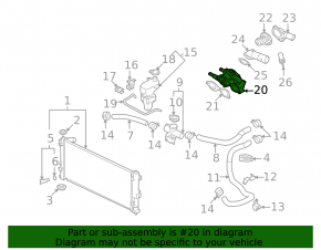 Thermostat housing Mitsubishi Outlander Sport ASX 10-13