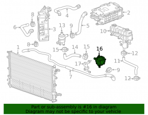 Chevrolet Volt 11-15 Cooling System Pump