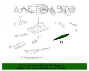 Underbody protection rear left Mercedes X164 GL