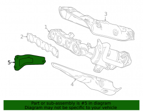 Exhaust Manifold Bracket for Toyota Prius 50 16-22