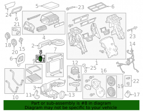 Chevrolet Volt 11-15 Air Conditioner Heater Valve