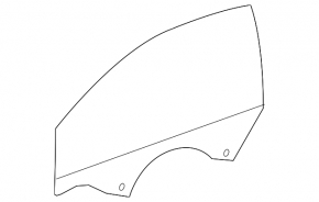 Front left door glass Chevrolet Volt 16-