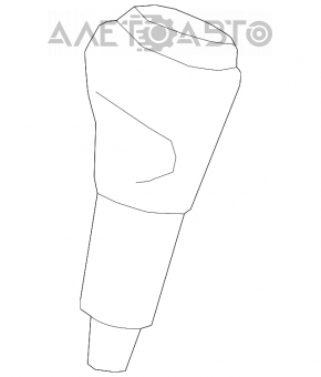 Toyota Rav4 16-18 gearshift knob, black rubber