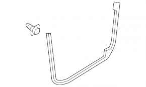 Door seal lower rear left Audi A6 C7 12-18