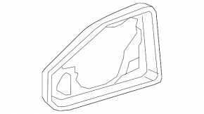 Mirror element housing left Audi Q7 17-20