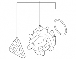 Water pump Ford Transit Connect MK2 13-23 2.5