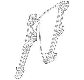 Window lifter with motor front left BMW X1 F48 16-22