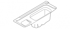 BMW 5 F10 11-16 black luggage compartment trim