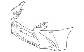 Lexus GS 13-19 F Sport front bumper