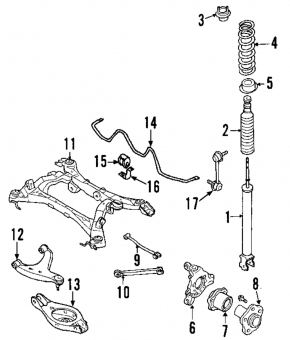 Nissan 350z rear subframe