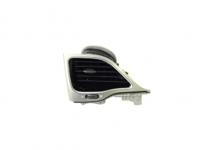 Left front panel air vent deflector Jeep Cherokee KL 19-22 gloss black, light gray with chrome