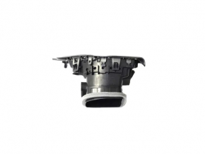 Left front panel air vent deflector Jeep Cherokee KL 19-22 gloss black, light gray with chrome