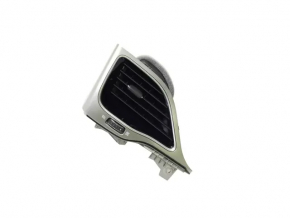 Left front panel air vent deflector Jeep Cherokee KL 19-22 gloss black, light gray with chrome