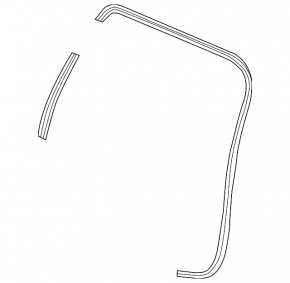 Rubber seal for tailgate Honda CRV 17-22
