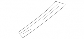 Door sill trim rear left outer Nissan Altima 13-18 black, scratches
