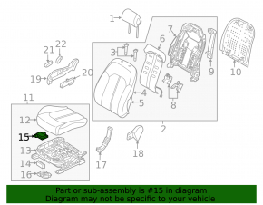Occupant sensor for Hyundai Sonata 15-19