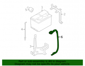 Negative terminal of battery Hyundai Sonata 11-15 hybrid