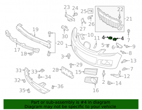 Left headlight mount for Mazda CX-7