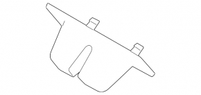 Land Rover Discovery 17-23 tailgate lock trim