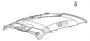 Ford Bronco Sport 21-25 Headliner Gray Without Sunroof