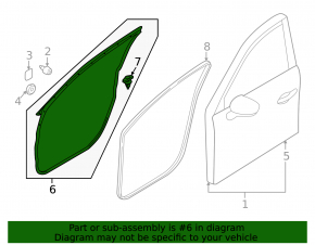 Mazda CX-50 23-25 Front Left Door Seal