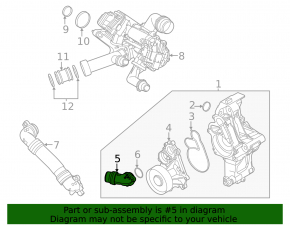 Cooling system flange BMW X7 G07 19-20 3.0T