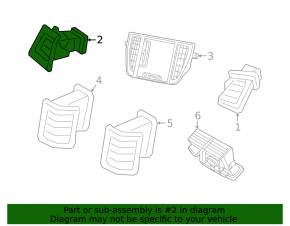Left front panel air duct deflector Volvo XC90 25-26 type 2