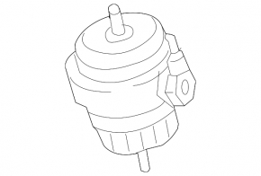 Left engine mount for Audi A6 04-11