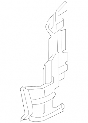 Right radiator deflector for Audi A6 C8 19-25 3.0T
