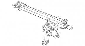 Windscreen wiper trapezoid with motor Audi A6 C8 19-