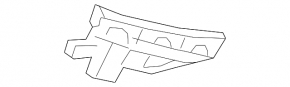 Left front bumper mount for Toyota Prius V 12-17