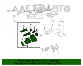 Front left quarter Lexus RX350 RX450h 10-15 graphite, without side member