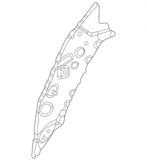 Lower reinforcement for the left wing apron for a Toyota Sienna 21-25