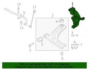 Front right axle shaft Audi A3 22-26