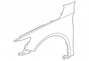 Front left fender Honda Accord 18-22