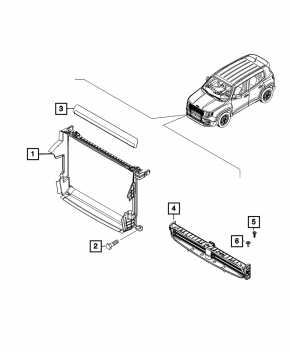 Jeep Renegade 19-22 1.3T Trailhawk Radiator Deflector
