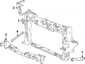 TV strut left Honda Accord 23-