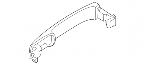 Nissan Murano 2003-2007 chrome outer front left door handle