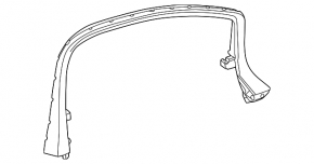 Inner door frame, front right, Chevrolet Equinox EV 24-26