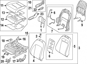 Hyundai Ioniq 5 22-24 passenger seat tilt motor