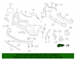 Rear bumper parking sensors for Toyota Rav4 16-18 with a ring