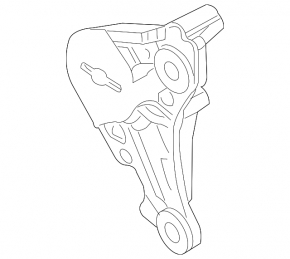 Rear differential gearbox bracket left Ford Explorer 12-19