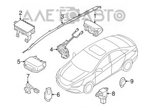 SRS airbag module airbag computer Kia Optima 11-13 hybrid